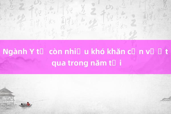 Ngành Y tế còn nhiều khó khăn cần vượt qua trong năm tới