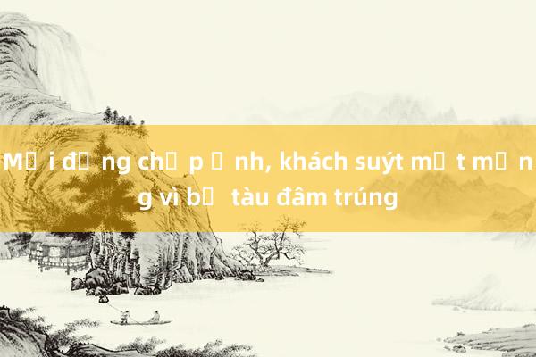 Mải đứng chụp ảnh， khách suýt mất mạng vì bị tàu đâm trúng